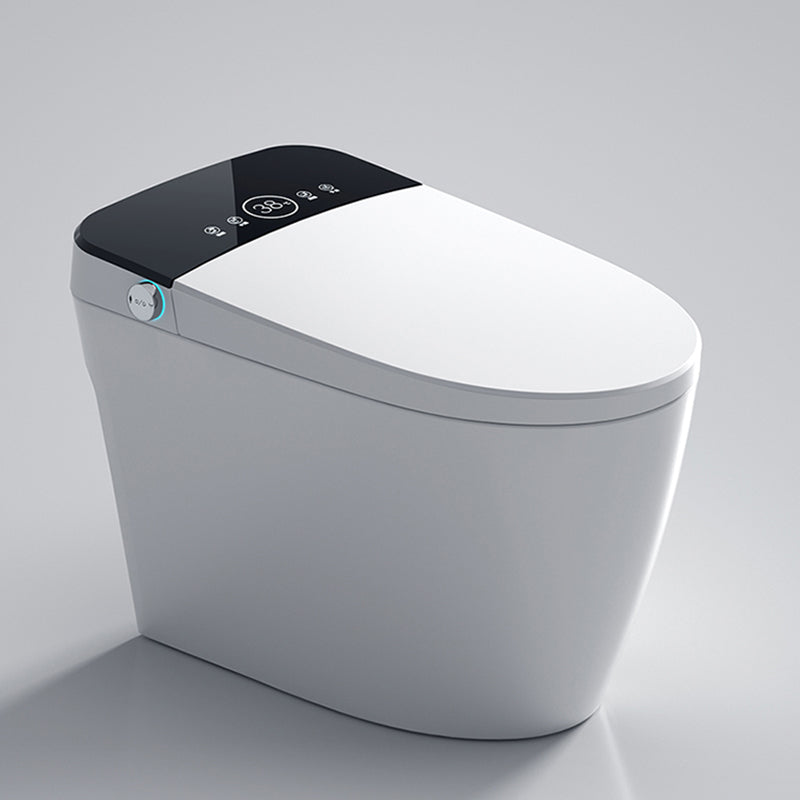 Elongated 15" W Floor Mounted Smart Bidet with Unlimited Warm Water Black White Clearhalo 'Bathroom Remodel & Bathroom Fixtures' 'Bidets' 'Home Improvement' 'home_improvement' 'home_improvement_bidets' 'Toilets & Bidets' 7878602