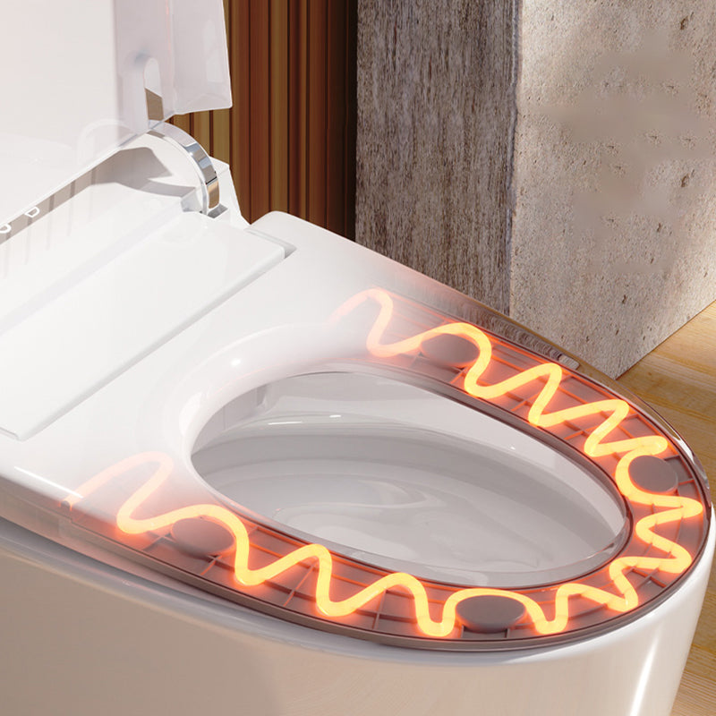 Elongated 15" W Floor Mounted Smart Bidet with Unlimited Warm Water Clearhalo 'Bathroom Remodel & Bathroom Fixtures' 'Bidets' 'Home Improvement' 'home_improvement' 'home_improvement_bidets' 'Toilets & Bidets' 7878606