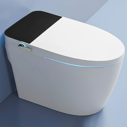 Deodorizing Floor Standing Bidet White Ceramic Elongated n Tankless Black White Manual Flip (Standard) Clearhalo 'Bathroom Remodel & Bathroom Fixtures' 'Bidets' 'Home Improvement' 'home_improvement' 'home_improvement_bidets' 'Toilets & Bidets' 7889945