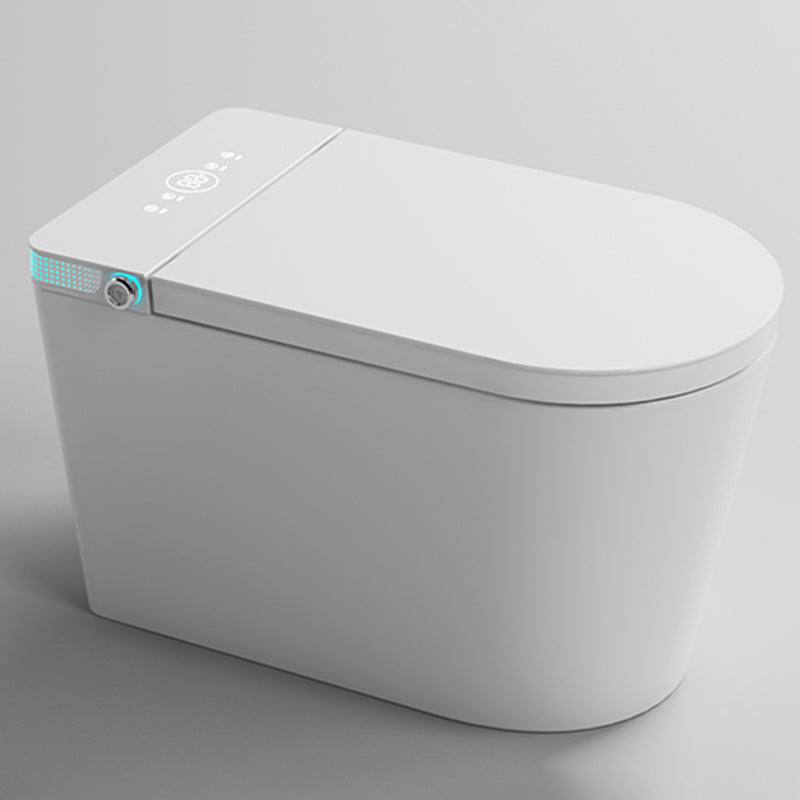 Deodorizing Floor Standing Bidet with Heated Seat White Ceramic Elongated White Clearhalo 'Bathroom Remodel & Bathroom Fixtures' 'Bidets' 'Home Improvement' 'home_improvement' 'home_improvement_bidets' 'Toilets & Bidets' 7890069