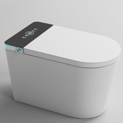 Deodorizing Floor Standing Bidet with Heated Seat White Ceramic Elongated Black White Clearhalo 'Bathroom Remodel & Bathroom Fixtures' 'Bidets' 'Home Improvement' 'home_improvement' 'home_improvement_bidets' 'Toilets & Bidets' 7890072