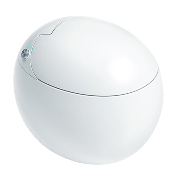 Round Deodorizing Floor Standing Bidet with Heated Seat White Ceramic Automatic Lid Clearhalo 'Bathroom Remodel & Bathroom Fixtures' 'Bidets' 'Home Improvement' 'home_improvement' 'home_improvement_bidets' 'Toilets & Bidets' 7890241