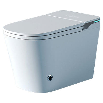 White Elongated Deodorizing Floor Standing Bidet with Heated Seat Ceramic Remote No Clearhalo 'Bathroom Remodel & Bathroom Fixtures' 'Bidets' 'Home Improvement' 'home_improvement' 'home_improvement_bidets' 'Toilets & Bidets' 7890270