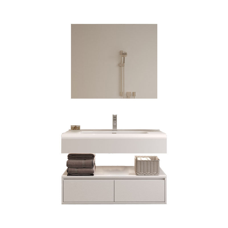 Mirror Included Wall Mount Sink Vanity with Faucet Sink for Bathroom Vanity & Faucet & Mirror Cabinet https: res.litfad.com site img item 2023 03 06 7905385 1200x1200.jpg Clearhalo 'Bathroom Remodel & Bathroom Fixtures' 'Bathroom Vanities' 'bathroom_vanities' 'Home Improvement' 'home_improvement' 'home_improvement_bathroom_vanities' 7905385