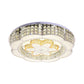 Modern Flower LED Ceiling Flush Mount Crystal Embedded Flushmount Lighting in Chrome, 23.5"/31.5" Wide Clearhalo 'Ceiling Lights' 'Close To Ceiling Lights' 'Close to ceiling' 'Flush mount' Lighting' 790642