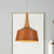 1 Bulb Barn Suspension Light Farm Style White/Red Brown/Coffee Aluminum Hanging Lamp Kit with Wooden Cap Red Brown Clearhalo 'Art Deco Pendants' 'Cast Iron' 'Ceiling Lights' 'Ceramic' 'Crystal' 'Industrial Pendants' 'Industrial' 'Metal' 'Middle Century Pendants' 'Pendant Lights' 'Pendants' 'Tiffany' Lighting' 790816
