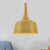 1 Bulb Barn Suspension Light Farm Style White/Red Brown/Coffee Aluminum Hanging Lamp Kit with Wooden Cap Wood Clearhalo 'Art Deco Pendants' 'Cast Iron' 'Ceiling Lights' 'Ceramic' 'Crystal' 'Industrial Pendants' 'Industrial' 'Metal' 'Middle Century Pendants' 'Pendant Lights' 'Pendants' 'Tiffany' Lighting' 790824