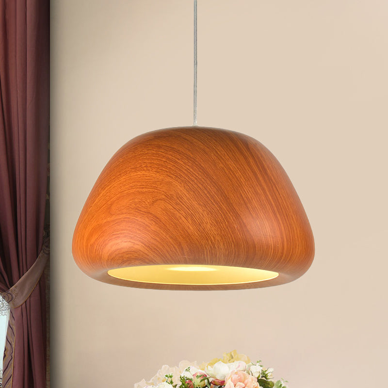 Bowl Living Room Ceiling Hang Fixture Vintage Aluminum 1 Light Green/Red Brown/Coffee Drop Pendant Clearhalo 'Art Deco Pendants' 'Cast Iron' 'Ceiling Lights' 'Ceramic' 'Crystal' 'Industrial Pendants' 'Industrial' 'Metal' 'Middle Century Pendants' 'Pendant Lights' 'Pendants' 'Tiffany' Lighting' 790926