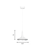 White Funnel Suspension Pendant Nordic Aluminum 1 Bulb Dining Room Hanging Light Fixture Clearhalo 'Art Deco Pendants' 'Cast Iron' 'Ceiling Lights' 'Ceramic' 'Crystal' 'Industrial Pendants' 'Industrial' 'Metal' 'Middle Century Pendants' 'Pendant Lights' 'Pendants' 'Tiffany' Lighting' 791475