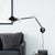 1 Bulb Cone Shade Wall Mounted Lamp Industrial Black/Silver Aluminum Task Wall Light with Swing Arm Black Clearhalo 'Art deco wall lights' 'Cast Iron' 'Glass' 'Industrial wall lights' 'Industrial' 'Middle century wall lights' 'Modern' 'Rustic wall lights' 'Tiffany' 'Traditional wall lights' 'Wall Lamps & Sconces' 'Wall Lights' Lighting' 791548