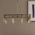 Metallic Exposed Bulb Island Lamp Factory 8 Lights Bedroom Hanging Light in Bronze with H-Shaped Beam Bronze Clearhalo 'Ceiling Lights' 'Island Lights' Lighting' 791783