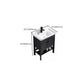 Freestanding Modern Sink Included Bath Vanity in Black for Bathroom Clearhalo 'Bathroom Remodel & Bathroom Fixtures' 'Bathroom Vanities' 'bathroom_vanities' 'Home Improvement' 'home_improvement' 'home_improvement_bathroom_vanities' 7918595