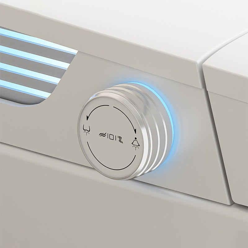 Antimicrobial Elongated All-In-One Smart Floor Standing Bidet with Heated Seat Clearhalo 'Bathroom Remodel & Bathroom Fixtures' 'Bidets' 'Home Improvement' 'home_improvement' 'home_improvement_bidets' 'Toilets & Bidets' 7918851