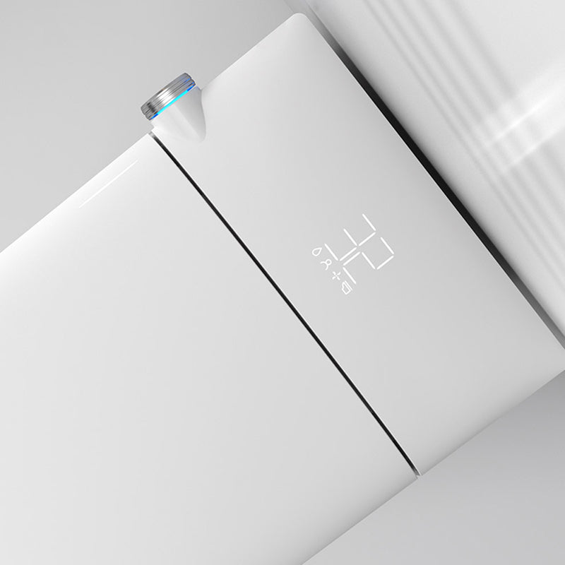 White Elongated Antimicrobial Floor Standing Bidet with Heated Seat Clearhalo 'Bathroom Remodel & Bathroom Fixtures' 'Bidets' 'Home Improvement' 'home_improvement' 'home_improvement_bidets' 'Toilets & Bidets' 7918913