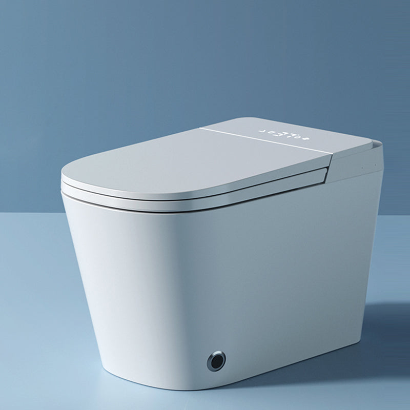 Ceramic Floor Standing Bidet in White without Water Pressure Control Automatic Lid Clearhalo 'Bathroom Remodel & Bathroom Fixtures' 'Bidets' 'Home Improvement' 'home_improvement' 'home_improvement_bidets' 'Toilets & Bidets' 7918929