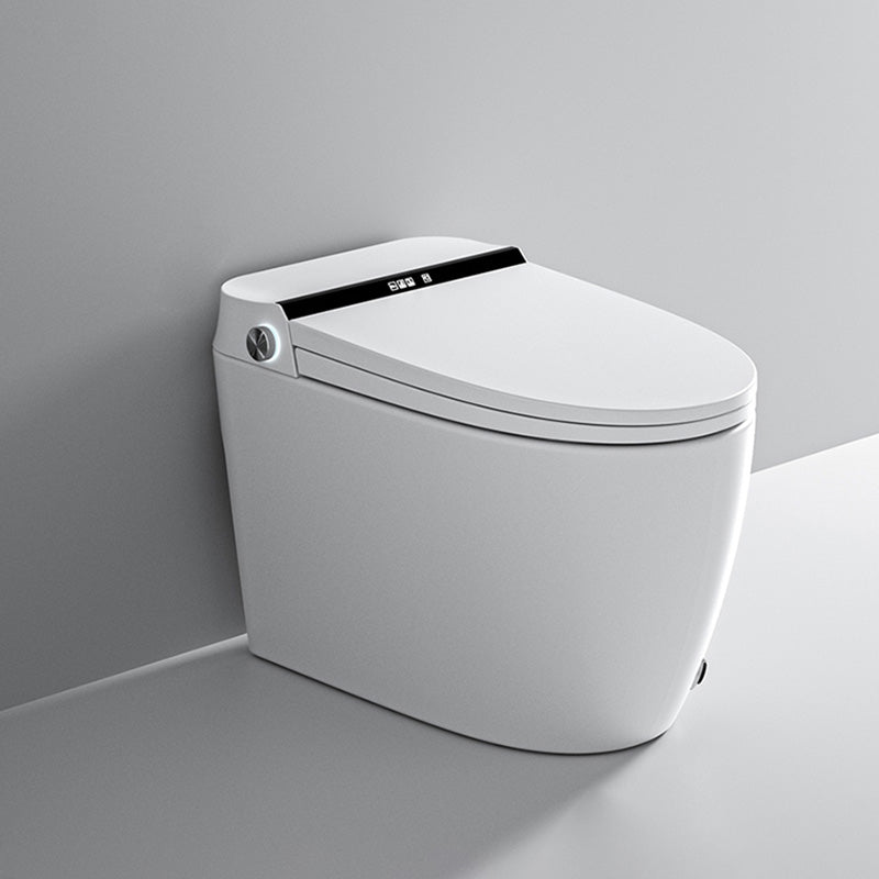 Elongated Deodorizing Floor Standing Bidet in White with Heated Seat 16" Clearhalo 'Bathroom Remodel & Bathroom Fixtures' 'Bidets' 'Home Improvement' 'home_improvement' 'home_improvement_bidets' 'Toilets & Bidets' 7918938