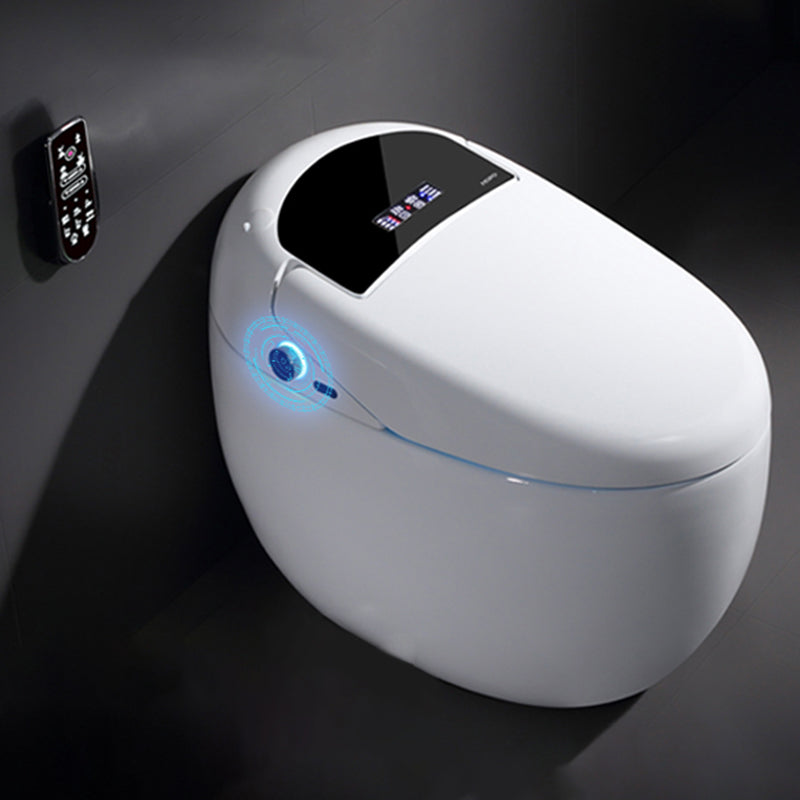 Ceramic Elongated Antimicrobial Floor Standing Bidet with Heated Seat Clearhalo 'Bathroom Remodel & Bathroom Fixtures' 'Bidets' 'Home Improvement' 'home_improvement' 'home_improvement_bidets' 'Toilets & Bidets' 7918964