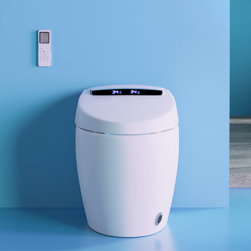 Contemporary Elongated Smart Floor Standing Bidet with Heated Seat Clearhalo 'Bathroom Remodel & Bathroom Fixtures' 'Bidets' 'Home Improvement' 'home_improvement' 'home_improvement_bidets' 'Toilets & Bidets' 7919059