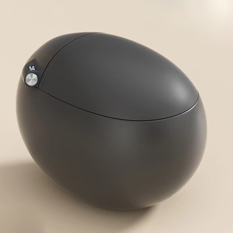 Round Deodorizing Floor Standing Bidet Ceramic Remote Control Included Gray/Orange Clearhalo 'Bathroom Remodel & Bathroom Fixtures' 'Bidets' 'Home Improvement' 'home_improvement' 'home_improvement_bidets' 'Toilets & Bidets' 7919528