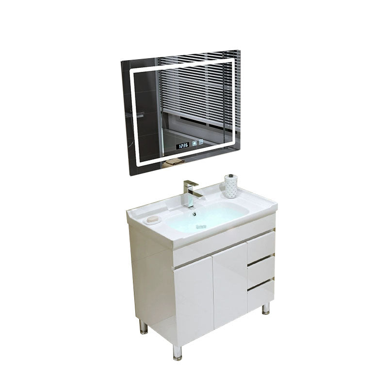 Freestanding Modern Sink Included Bath Vanity with Mirror for Bathroom Vanity & Faucet & Smart Mirror 32"L x 19"W x 33"H 3 Clearhalo 'Bathroom Remodel & Bathroom Fixtures' 'Bathroom Vanities' 'bathroom_vanities' 'Home Improvement' 'home_improvement' 'home_improvement_bathroom_vanities' 7930719