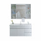 Modern Wall Mount Sink Vanity with Mirror Single Sink for Bathroom Clearhalo 'Bathroom Remodel & Bathroom Fixtures' 'Bathroom Vanities' 'bathroom_vanities' 'Home Improvement' 'home_improvement' 'home_improvement_bathroom_vanities' 7952624