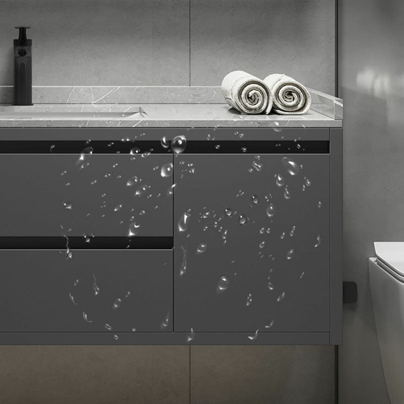 Wall Mount Modern Grey Bath Vanity with Mirror Faucet Sink for Bathroom Clearhalo 'Bathroom Remodel & Bathroom Fixtures' 'Bathroom Vanities' 'bathroom_vanities' 'Home Improvement' 'home_improvement' 'home_improvement_bathroom_vanities' 7958757