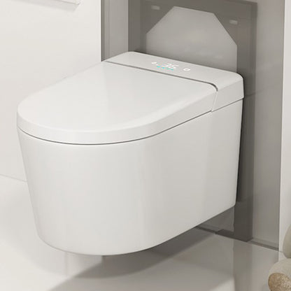 Contemporary Wall Hung Toilet Set with Wireless Remote Control Clearhalo 'Bathroom Remodel & Bathroom Fixtures' 'Bidets' 'Home Improvement' 'home_improvement' 'home_improvement_bidets' 'Toilets & Bidets' 7981444