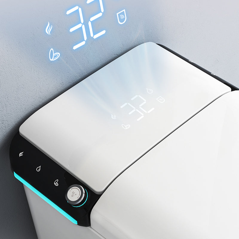 Modern White Floor Standing Bidet with Warm Air Dryer and Remote Clearhalo 'Bathroom Remodel & Bathroom Fixtures' 'Bidets' 'Home Improvement' 'home_improvement' 'home_improvement_bidets' 'Toilets & Bidets' 7981461