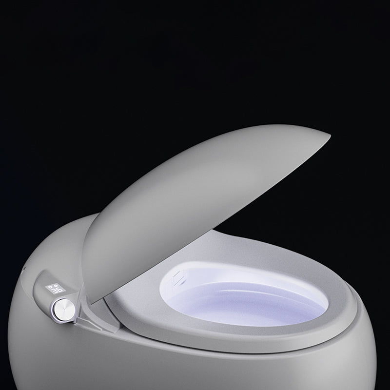 Modern Round Floor Standing Bidet with Temperature Control and Heated Seat Clearhalo 'Bathroom Remodel & Bathroom Fixtures' 'Bidets' 'Home Improvement' 'home_improvement' 'home_improvement_bidets' 'Toilets & Bidets' 7981489