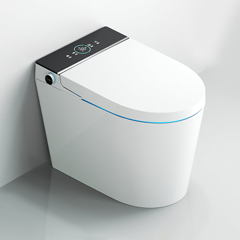 Elongated Heated Seat Floor Mount Bidet without Water Pressure Control Automatic Lid Clearhalo 'Bathroom Remodel & Bathroom Fixtures' 'Bidets' 'Home Improvement' 'home_improvement' 'home_improvement_bidets' 'Toilets & Bidets' 7981834