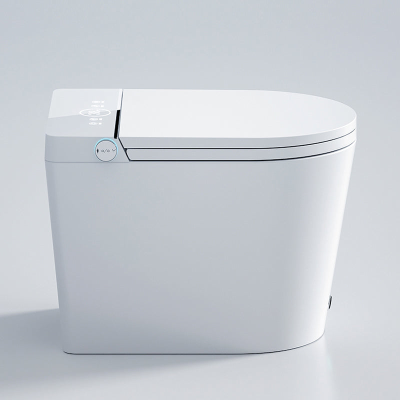 White Elongated Deodorizing Antimicrobial Floor Mount Bidet with Heated Seat Clearhalo 'Bathroom Remodel & Bathroom Fixtures' 'Bidets' 'Home Improvement' 'home_improvement' 'home_improvement_bidets' 'Toilets & Bidets' 7981853