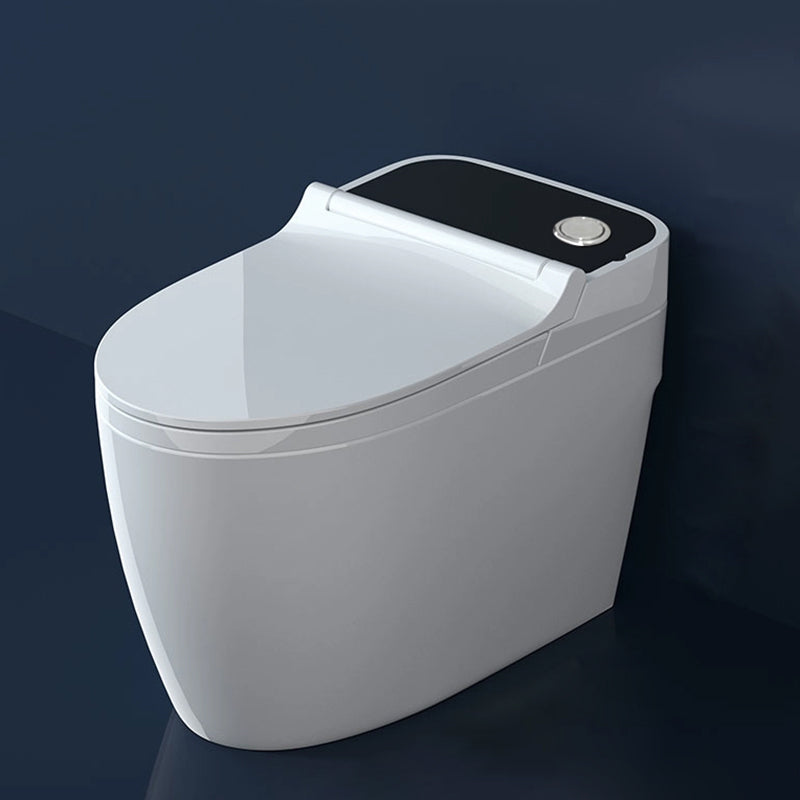 Ceramic Elongated Floor Mount Bidet without Water Pressure Control White/ Black Top Button Clearhalo 'Bathroom Remodel & Bathroom Fixtures' 'Bidets' 'Home Improvement' 'home_improvement' 'home_improvement_bidets' 'Toilets & Bidets' 7981965
