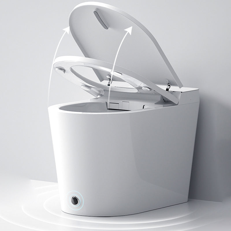 Elongated Ceramic Floor Mount Bidet with Nozzle and Heated Seat Clearhalo 'Bathroom Remodel & Bathroom Fixtures' 'Bidets' 'Home Improvement' 'home_improvement' 'home_improvement_bidets' 'Toilets & Bidets' 7982006