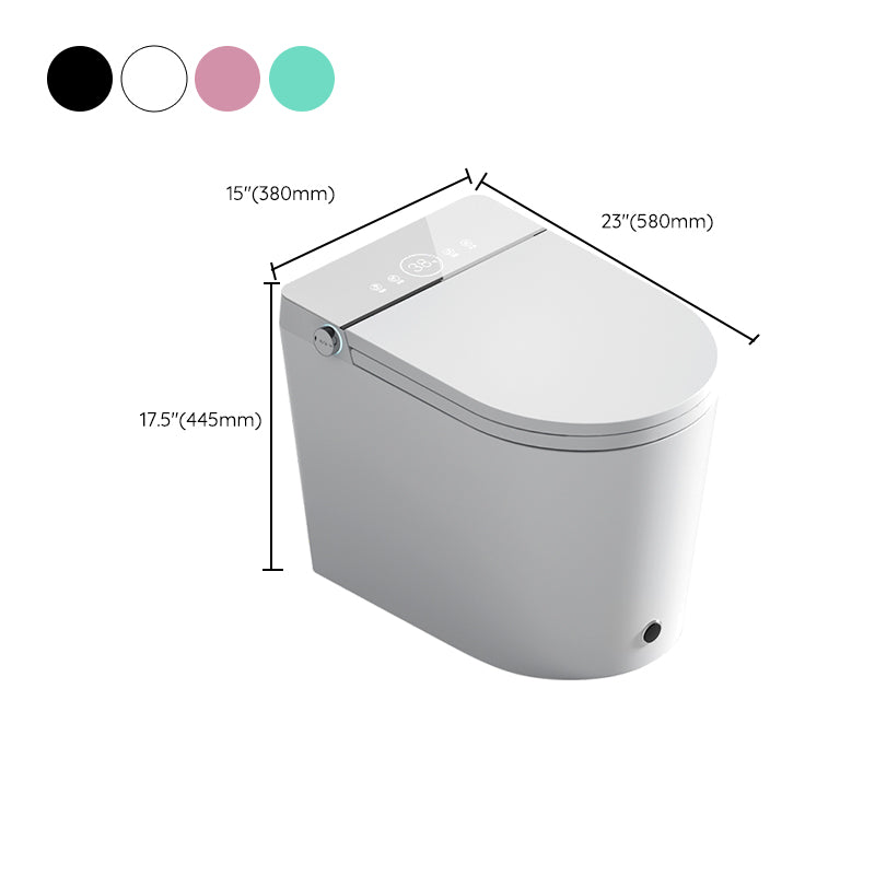 Elongated Ceramic Floor Mount Bidet with Nozzle and Heated Seat Clearhalo 'Bathroom Remodel & Bathroom Fixtures' 'Bidets' 'Home Improvement' 'home_improvement' 'home_improvement_bidets' 'Toilets & Bidets' 7982017