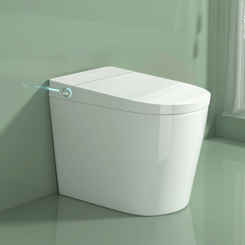 Contemporary Elongated Ceramic Floor Standing Bidet with Heated Seat Clearhalo 'Bathroom Remodel & Bathroom Fixtures' 'Bidets' 'Home Improvement' 'home_improvement' 'home_improvement_bidets' 'Toilets & Bidets' 7982037