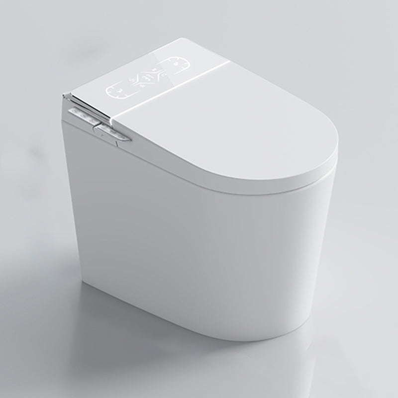 Elongated Ceramic Floor Standing Bidet with Heated Seat and UV Sterilization White Clearhalo 'Bathroom Remodel & Bathroom Fixtures' 'Bidets' 'Home Improvement' 'home_improvement' 'home_improvement_bidets' 'Toilets & Bidets' 7982047