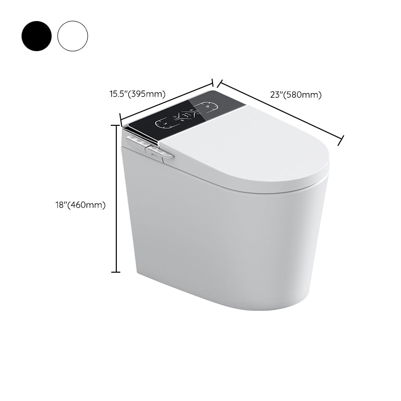 Elongated Ceramic Floor Standing Bidet with Heated Seat and UV Sterilization Clearhalo 'Bathroom Remodel & Bathroom Fixtures' 'Bidets' 'Home Improvement' 'home_improvement' 'home_improvement_bidets' 'Toilets & Bidets' 7982057