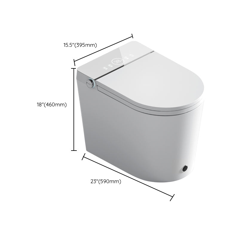 Elongated Stain Resistant Floor Standing Bidet with Heated Seat and Warm Air Dryer Clearhalo 'Bathroom Remodel & Bathroom Fixtures' 'Bidets' 'Home Improvement' 'home_improvement' 'home_improvement_bidets' 'Toilets & Bidets' 7982088