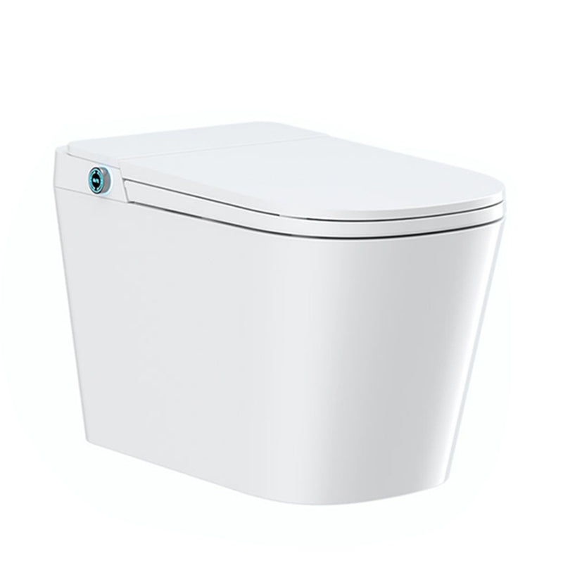 Antimicrobial Elongated Floor Standing Bidet in White with Heated Seat Clearhalo 'Bathroom Remodel & Bathroom Fixtures' 'Bidets' 'Home Improvement' 'home_improvement' 'home_improvement_bidets' 'Toilets & Bidets' 7982142