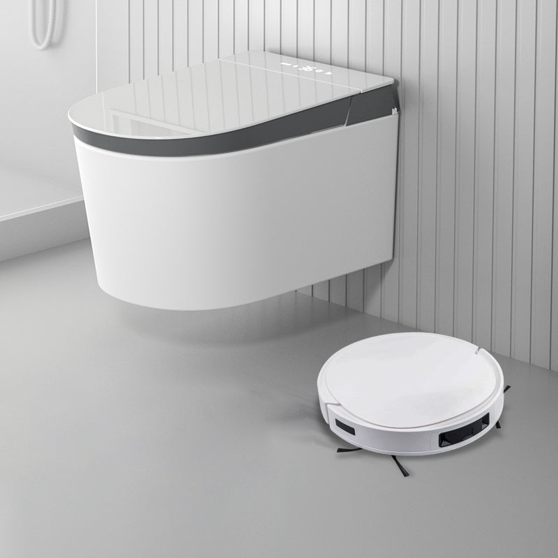 Elongated Ceramic Wall Mounted Bidet with Heated Seat and Dryer Clearhalo 'Bathroom Remodel & Bathroom Fixtures' 'Bidets' 'Home Improvement' 'home_improvement' 'home_improvement_bidets' 'Toilets & Bidets' 7982170