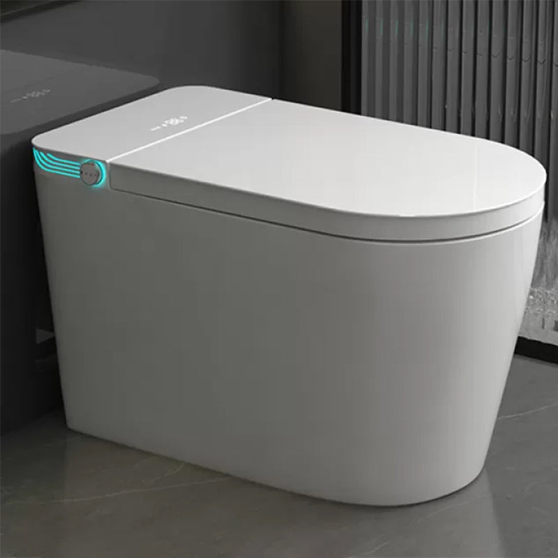 Elongated Deodorizing Floor Standing Bidet with Warm Air Dryer Automatic Lid 16" Clearhalo 'Bathroom Remodel & Bathroom Fixtures' 'Bidets' 'Home Improvement' 'home_improvement' 'home_improvement_bidets' 'Toilets & Bidets' 7982186