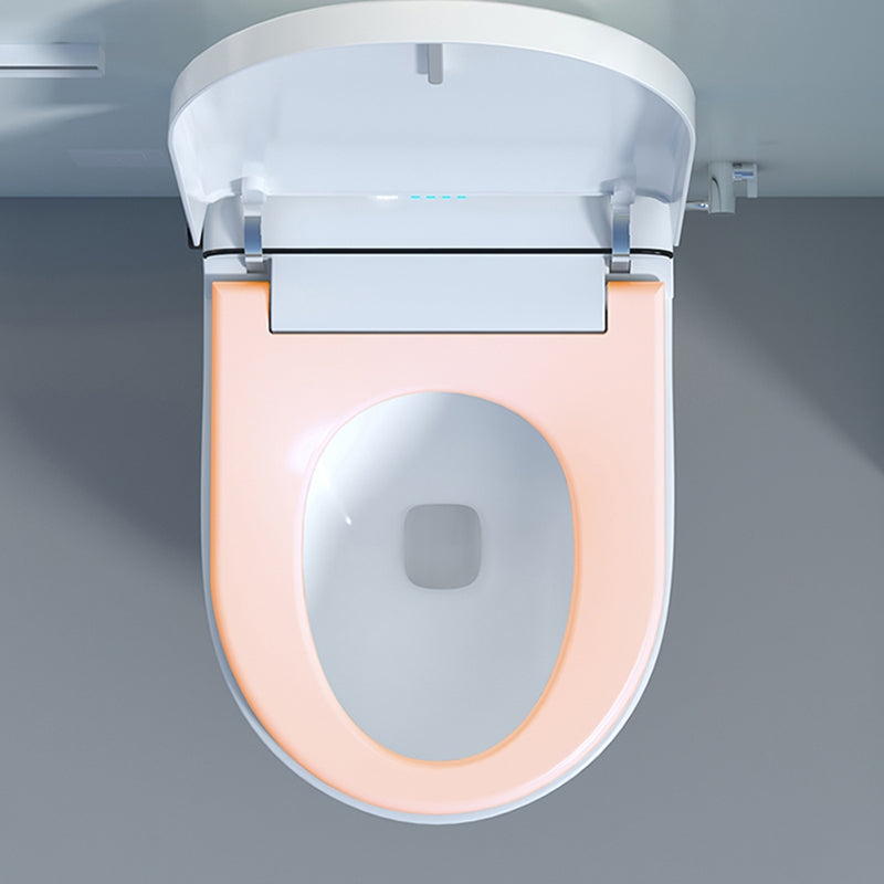 Ceramic Elongated Wall Mounted Bidet with Heated Seat and Dryer Clearhalo 'Bathroom Remodel & Bathroom Fixtures' 'Bidets' 'Home Improvement' 'home_improvement' 'home_improvement_bidets' 'Toilets & Bidets' 7982204