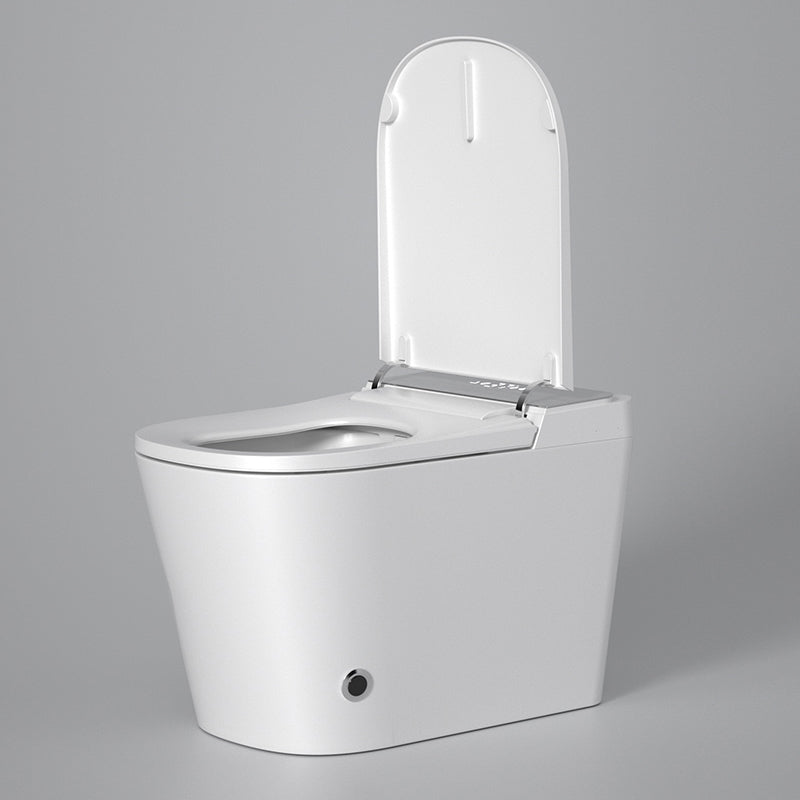 Ceramic Elongated Floor Mount Bidet in White with Heated Seat Clearhalo 'Bathroom Remodel & Bathroom Fixtures' 'Bidets' 'Home Improvement' 'home_improvement' 'home_improvement_bidets' 'Toilets & Bidets' 7982347