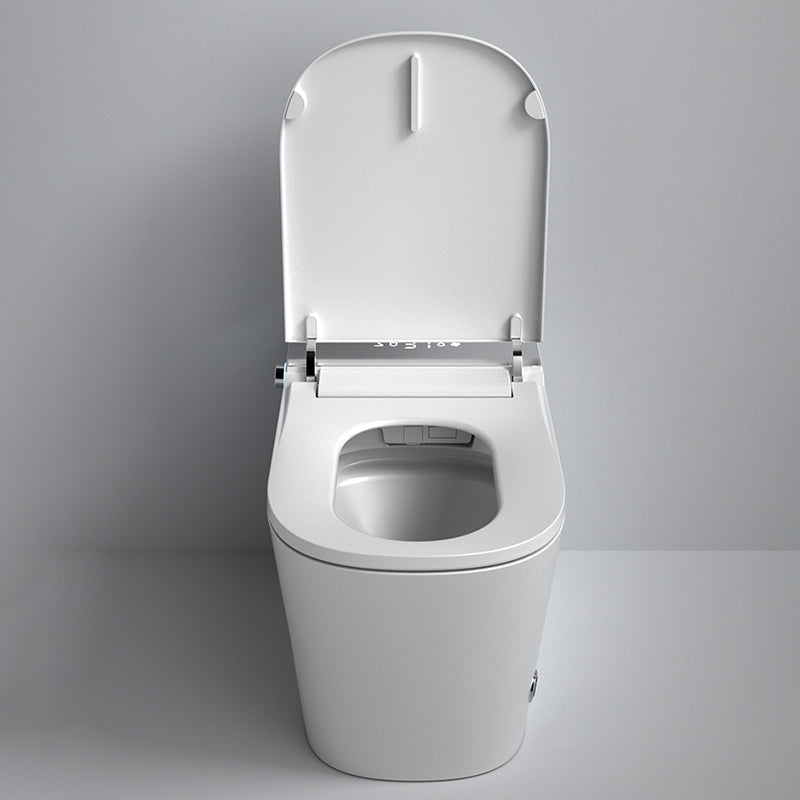 Ceramic Elongated Floor Mount Bidet in White with Heated Seat Clearhalo 'Bathroom Remodel & Bathroom Fixtures' 'Bidets' 'Home Improvement' 'home_improvement' 'home_improvement_bidets' 'Toilets & Bidets' 7982349