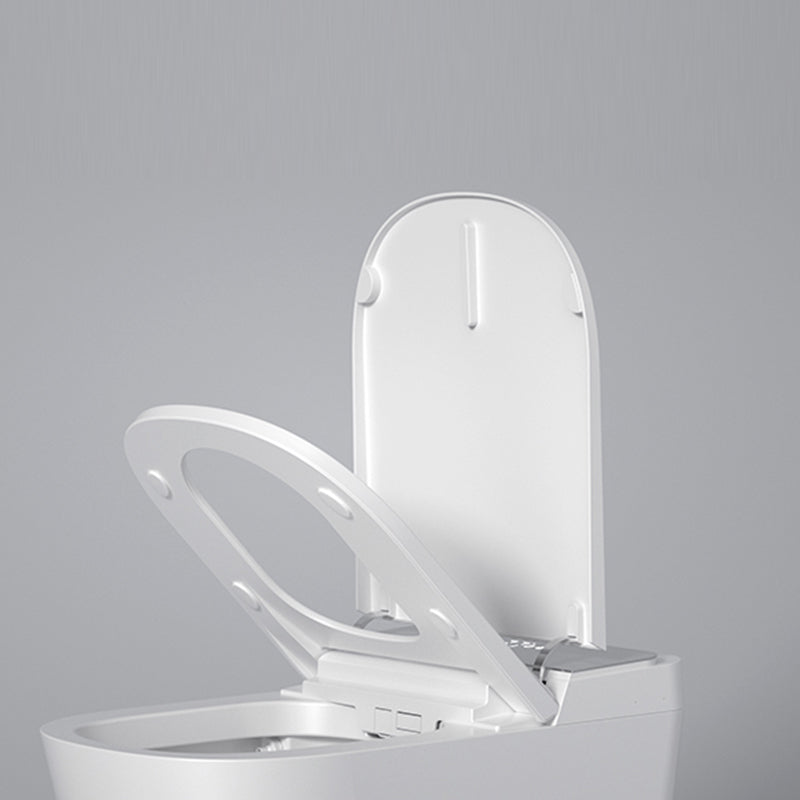 Ceramic Elongated Floor Mount Bidet in White with Heated Seat Clearhalo 'Bathroom Remodel & Bathroom Fixtures' 'Bidets' 'Home Improvement' 'home_improvement' 'home_improvement_bidets' 'Toilets & Bidets' 7982352