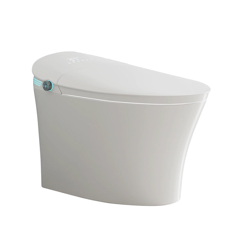 Ceramic Elongated Floor Standing Bidet in White with Heated Seat Clearhalo 'Bathroom Remodel & Bathroom Fixtures' 'Bidets' 'Home Improvement' 'home_improvement' 'home_improvement_bidets' 'Toilets & Bidets' 7982402