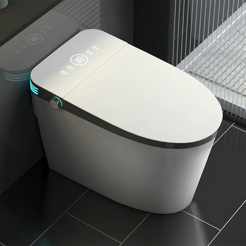 Elongated Smart Floor Standing Bidet without Water Pressure Control Clearhalo 'Bathroom Remodel & Bathroom Fixtures' 'Bidets' 'Home Improvement' 'home_improvement' 'home_improvement_bidets' 'Toilets & Bidets' 7982433