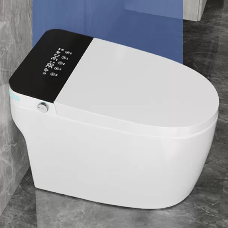 Elongated Smart Floor Standing Bidet without Water Pressure Control White Black Clearhalo 'Bathroom Remodel & Bathroom Fixtures' 'Bidets' 'Home Improvement' 'home_improvement' 'home_improvement_bidets' 'Toilets & Bidets' 7982441