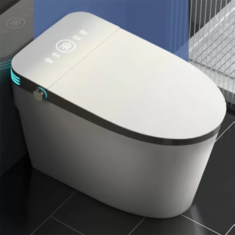 Elongated Smart Floor Standing Bidet without Water Pressure Control White/ Gray Clearhalo 'Bathroom Remodel & Bathroom Fixtures' 'Bidets' 'Home Improvement' 'home_improvement' 'home_improvement_bidets' 'Toilets & Bidets' 7982442