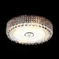 Beveled Crystal Silver/Gold Flush Mount Circle Minimalism LED Ceiling Light Fixture, 16/23.5 Inch Dia Clearhalo 'Ceiling Lights' 'Close To Ceiling Lights' 'Close to ceiling' 'Flush mount' Lighting' 798605